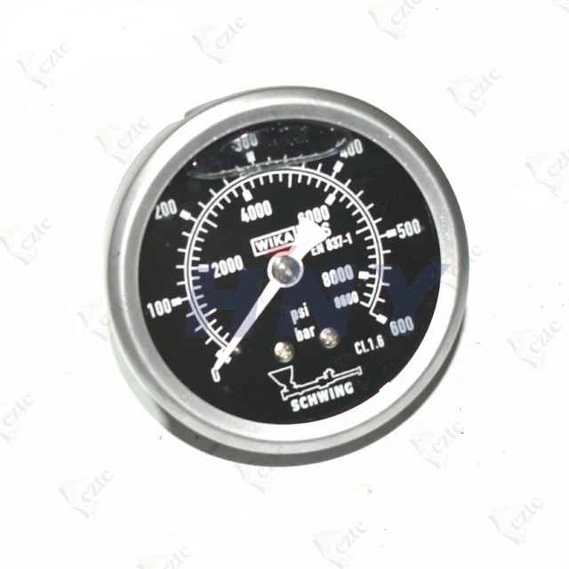 Schwing Concrete Pump Parts 10010331 Pressure Gauge 0-600 Bar For Schwing Concrete Pump BPL 900